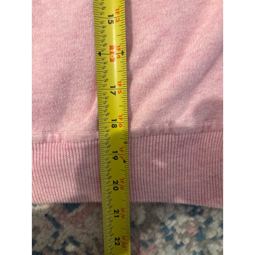 Zadig & Voltaire Pink Cotton V-Neck Relaxed Pullover Sweater Small - Picture 6 of 6